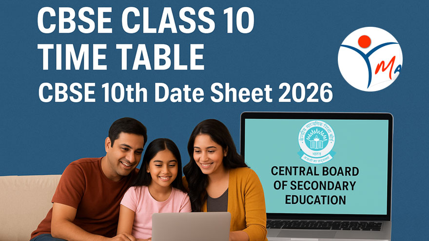 CBSE Class 10th Time Table 2026 Reschedule Date Out: Download PDF Exams Final Schedule at Manabadi.co.in