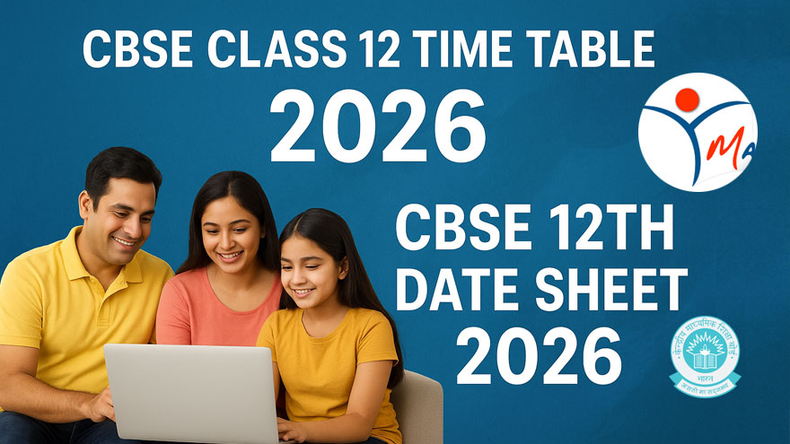 CBSE Class 12th Time Table 2026 Reschedule Date Out: Download Pdf CBSE 12th Exam Date Sheet 2026 at Manabadi.co.in