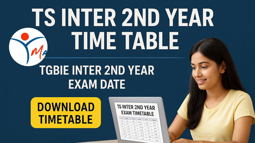 TS Inter 2nd Year Time Table 2026 (Revised): Telangana II Yr Exam Dates at manabadi.co.in