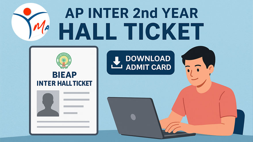 AP Inter 2nd Year Hall Ticket 2026 Out: Download BIEAP II Yr Hall Ticket at manabadi.co.in
