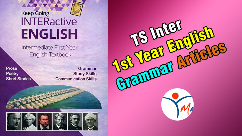 TS Inter 1st Year English Grammar Articles