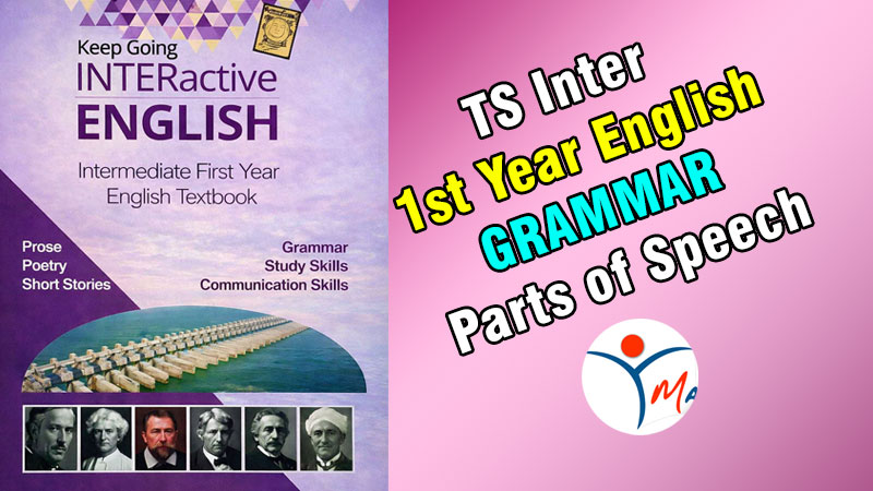 TS Inter 1st Year English Grammar Parts of Speech