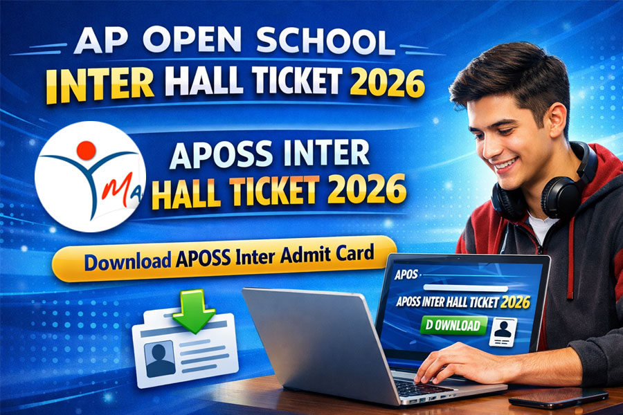 AP Open School Inter Hall Ticket 2026 Out: Download APOSS Inter Admit Card at manabadi.co.in