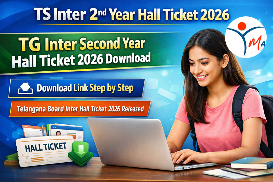 TS Inter 2nd Year Hall Ticket 2026 Out: TSBIE Telangana Intermediate II Yr Hall Ticket Download at manabadi.com