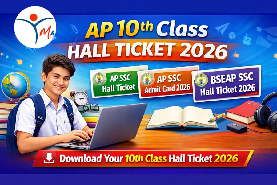 AP 10th Class Hall Ticket 2026 Out: Download BSEAP SSC Hall Ticket at manabadi.com
